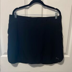 Black Athletic Golf Skirt